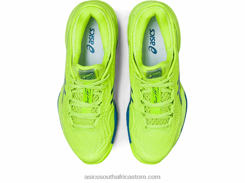 Women Asics Court FF 3 LH4X02177 Hazard Green/Reborn Blue