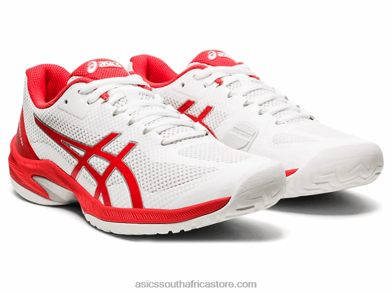 Women Asics Court Speed FF LH4X04102 White/Fiery Red