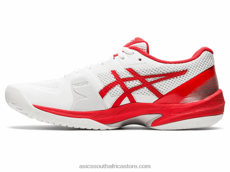 Women Asics Court Speed FF LH4X04102 White/Fiery Red
