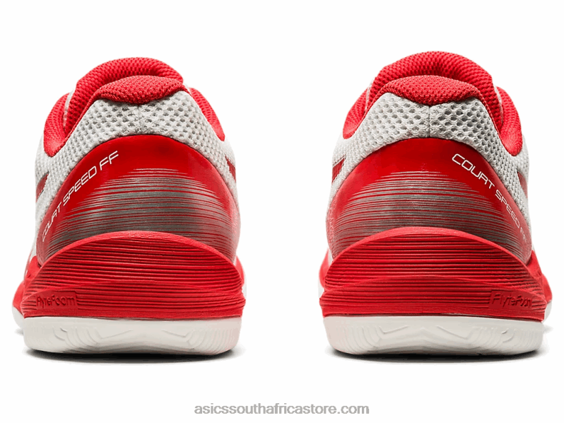 Women Asics Court Speed FF LH4X04102 White/Fiery Red