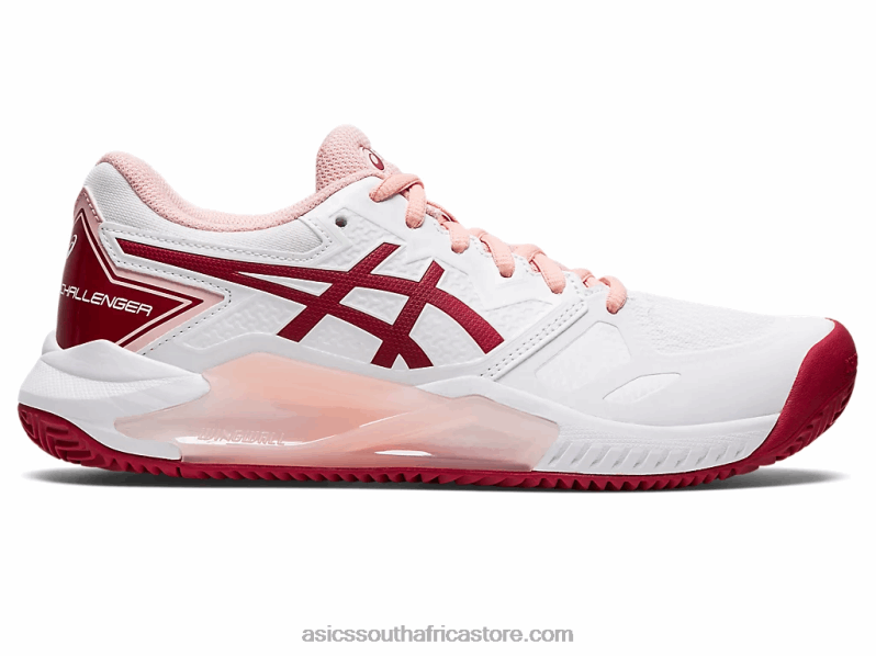 Women Asics Gel-Challenger 13 Clay LH4X02804 White/Cranberry