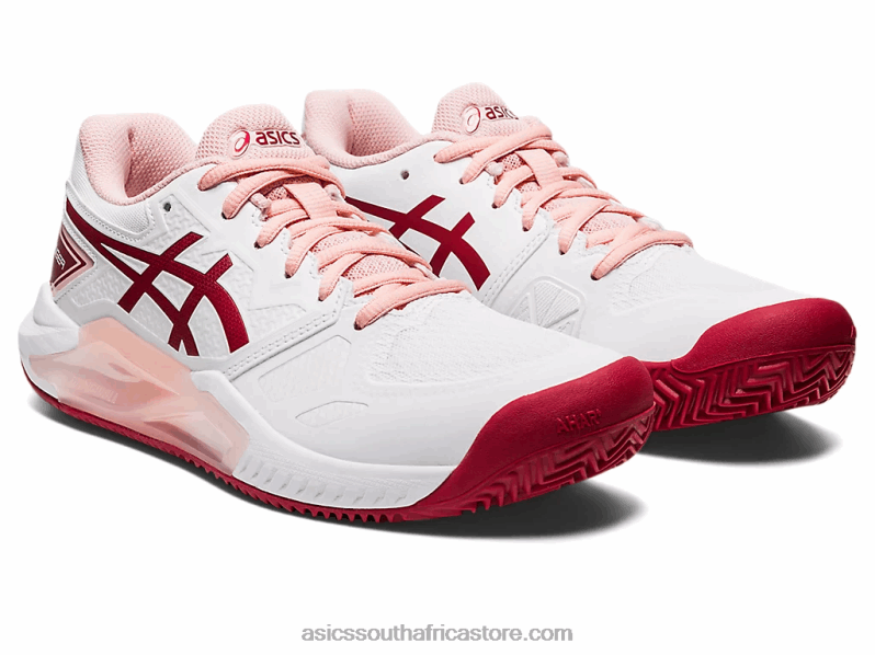 Women Asics Gel-Challenger 13 Clay LH4X02804 White/Cranberry