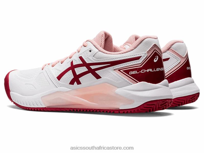 Women Asics Gel-Challenger 13 Clay LH4X02804 White/Cranberry