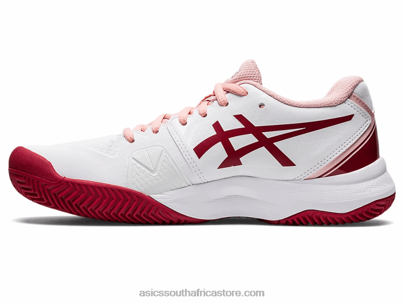 Women Asics Gel-Challenger 13 Clay LH4X02804 White/Cranberry