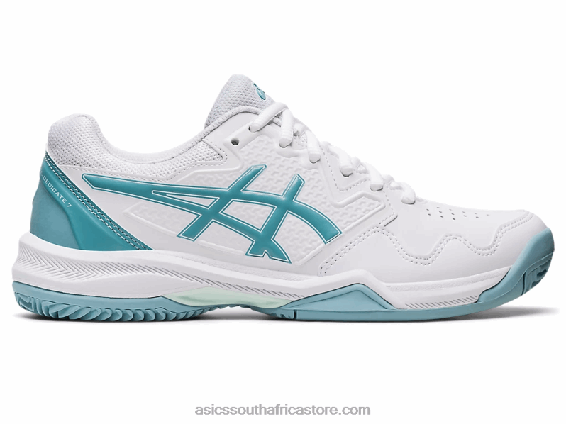 Women Asics Gel-Dedicate 7 Clay LH4X03184 White/Smoke Blue