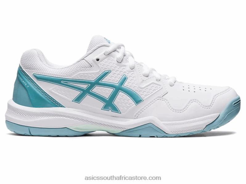 Women Asics Gel-Dedicate 7 LH4X03181 White/Smoke Blue