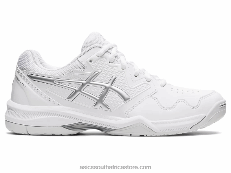 Women Asics Gel-Dedicate 7 LH4X03768 White/Pure Silver