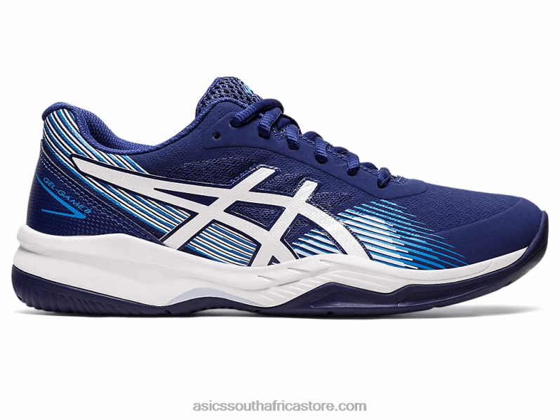 Women Asics Gel-Game 8 LH4X03098 Dive Blue/White