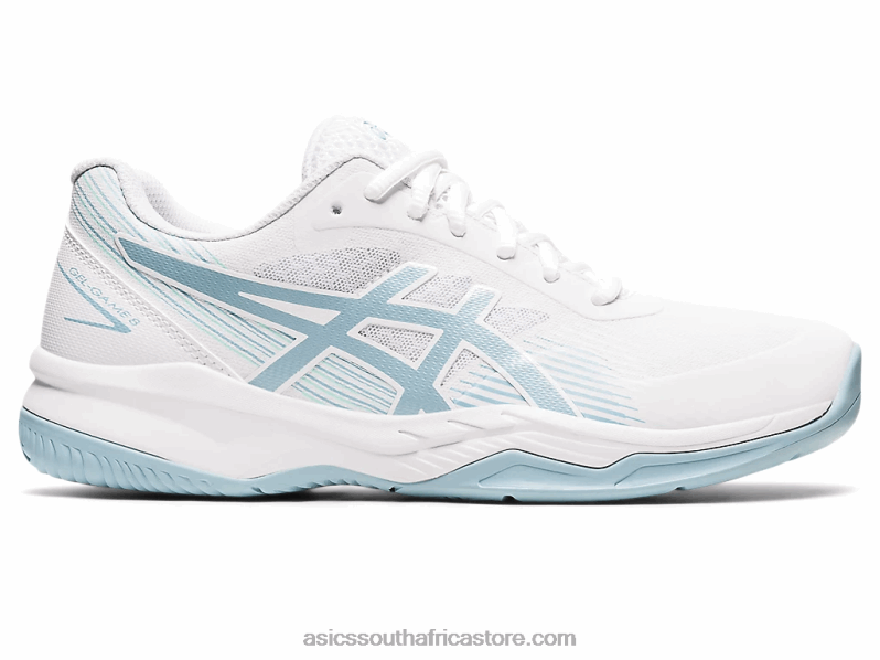 Women Asics Gel-Game 8 LH4X03192 White/Smoke Blue