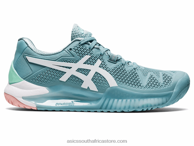 Women Asics Gel-Resolution 8 LH4X02957 Smoke Blue/White