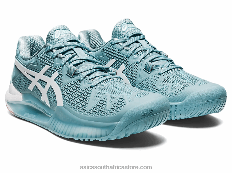 Women Asics Gel-Resolution 8 LH4X02957 Smoke Blue/White