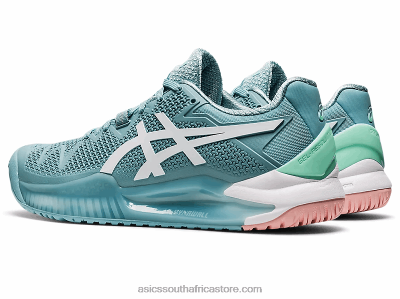 Women Asics Gel-Resolution 8 LH4X02957 Smoke Blue/White