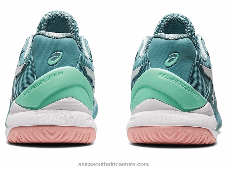 Women Asics Gel-Resolution 8 LH4X02957 Smoke Blue/White