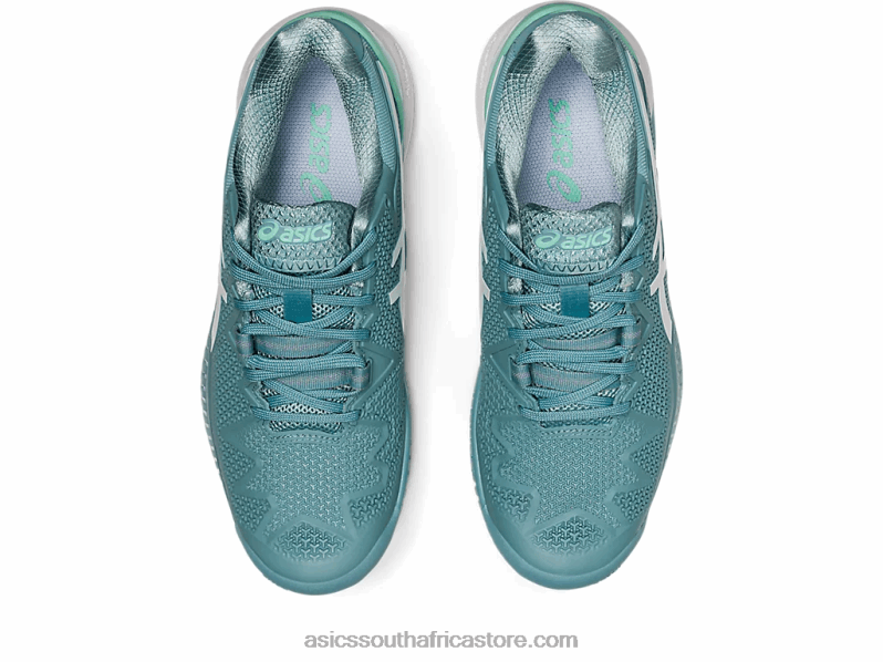 Women Asics Gel-Resolution 8 LH4X02957 Smoke Blue/White