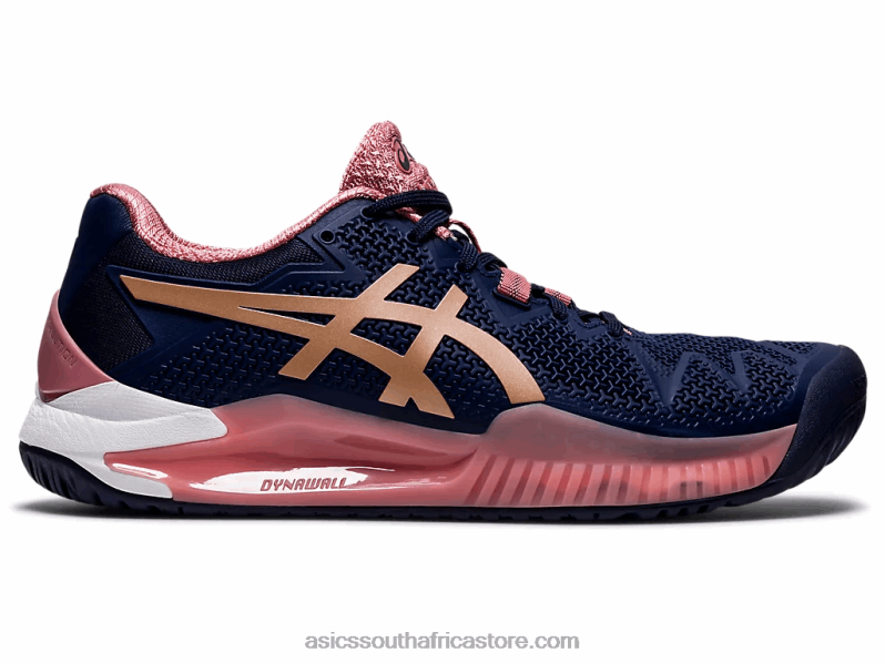 Women Asics Gel-Resolution 8 LH4X03894 Peacoat/Rose Gold
