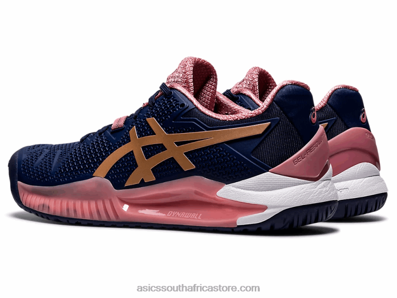 Women Asics Gel-Resolution 8 LH4X03894 Peacoat/Rose Gold