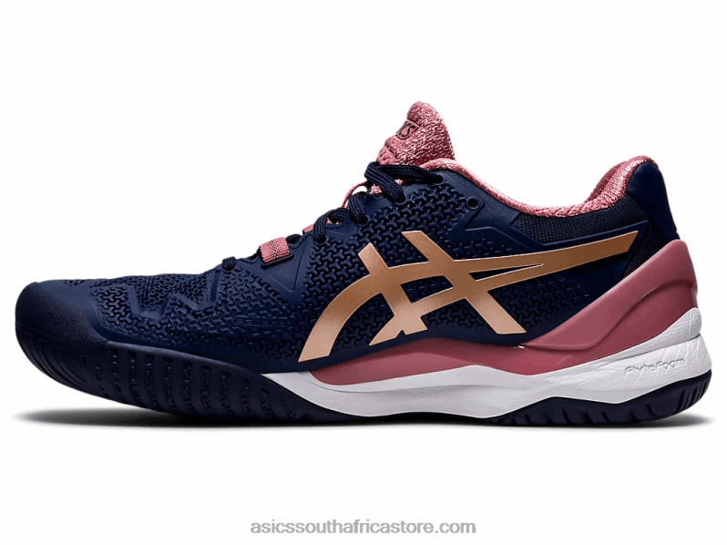 Women Asics Gel-Resolution 8 LH4X03894 Peacoat/Rose Gold
