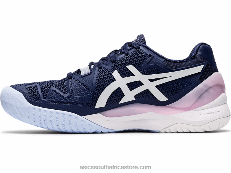 Women Asics Gel-Resolution 8 LH4X04185 Peacoat/White