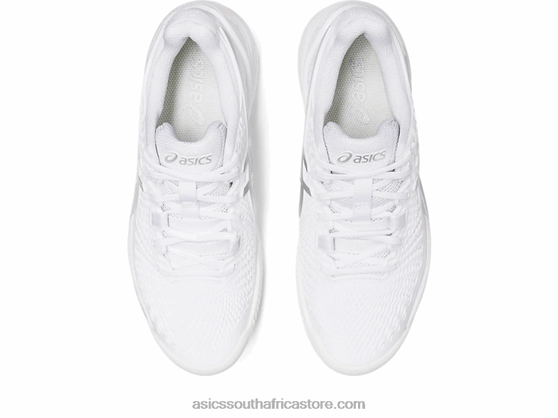 Women Asics Gel-Resolution 9 Clay LH4X02459 White/Pure Silver