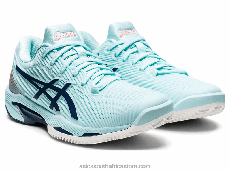 Women Asics Solution Speed FF 2 Clay LH4X03600 Clear Blue/Light Indigo