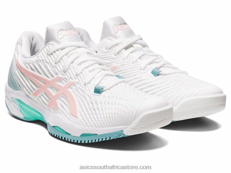 Women Asics Solution Speed FF 2 LH4X03168 White/Frosted Rose
