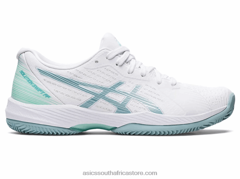 Women Asics Solution Swift FF Clay LH4X03175 White/Smoke Blue