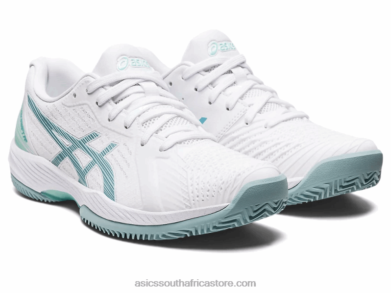 Women Asics Solution Swift FF Clay LH4X03175 White/Smoke Blue