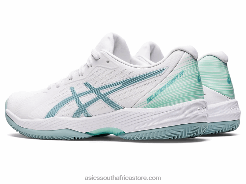 Women Asics Solution Swift FF Clay LH4X03175 White/Smoke Blue
