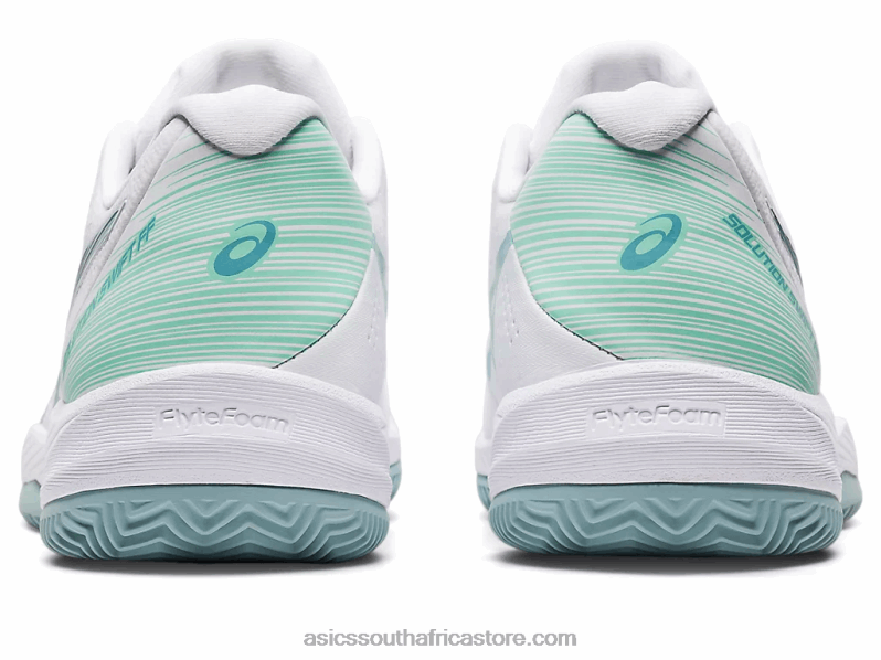 Women Asics Solution Swift FF Clay LH4X03175 White/Smoke Blue