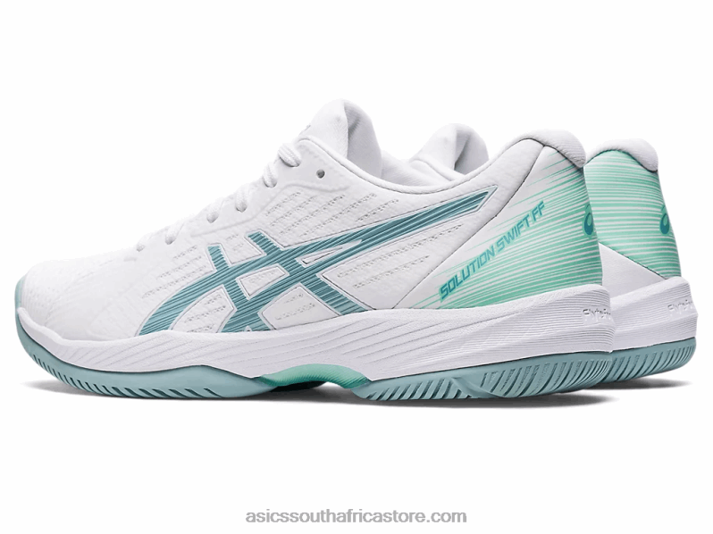 Women Asics Solution Swift FF LH4X03022 White/Smoke Blue