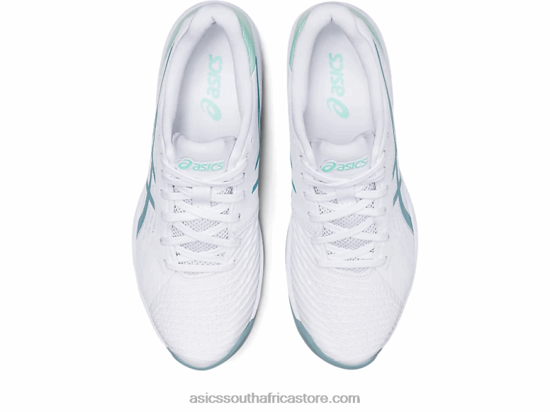 Women Asics Solution Swift FF LH4X03022 White/Smoke Blue