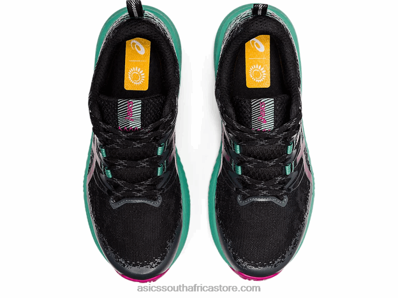 Women Asics Fuji Lite 2 LH4X03586 Black/Fuchsia Red