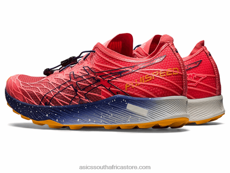 Women Asics Fujispeed LH4X02621 Papaya/Indigo Blue