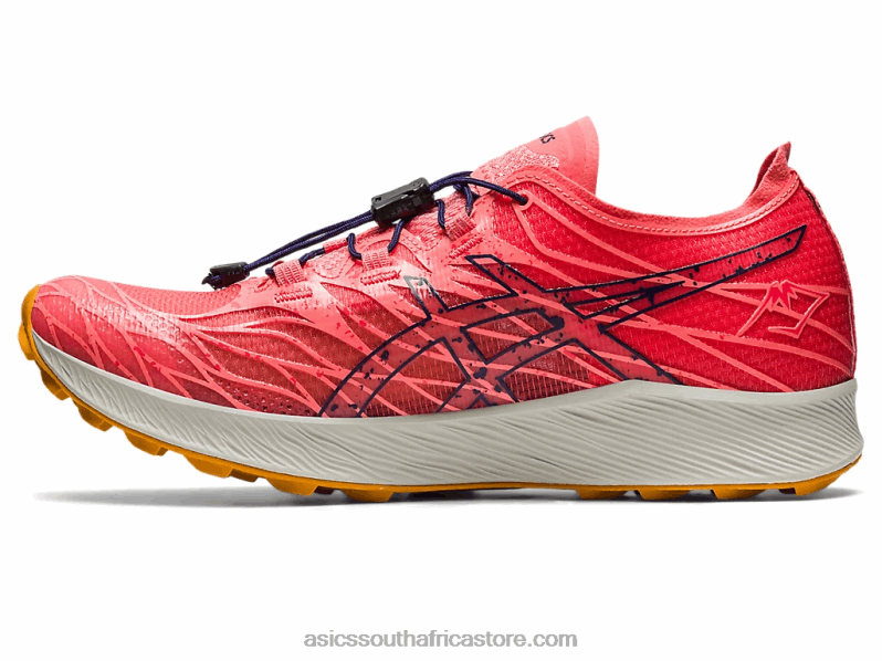 Women Asics Fujispeed LH4X02621 Papaya/Indigo Blue