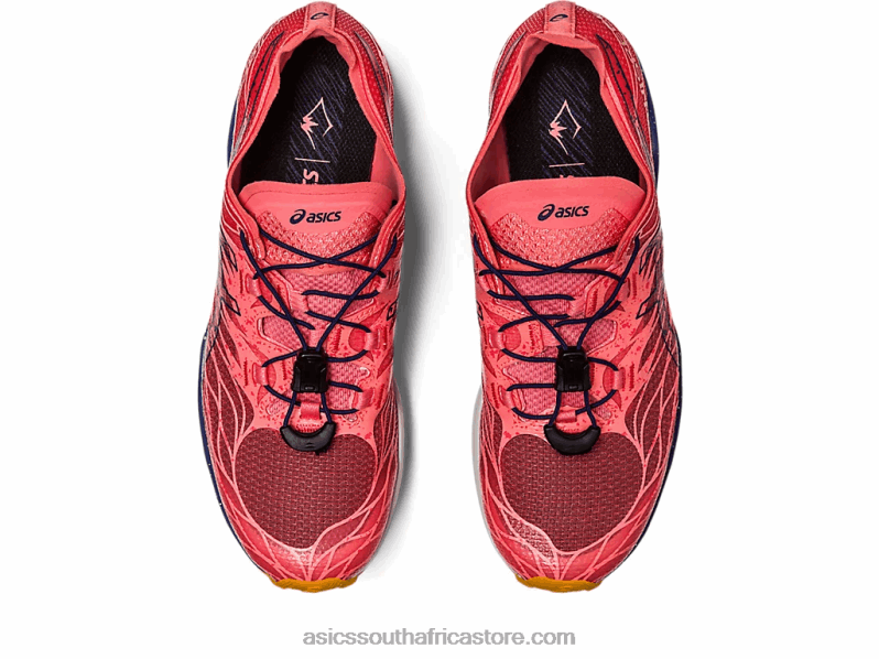 Women Asics Fujispeed LH4X02621 Papaya/Indigo Blue