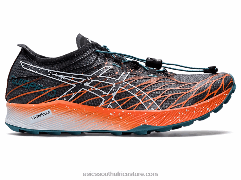 Women Asics Fujispeed LH4X02906 Black/Nova Orange