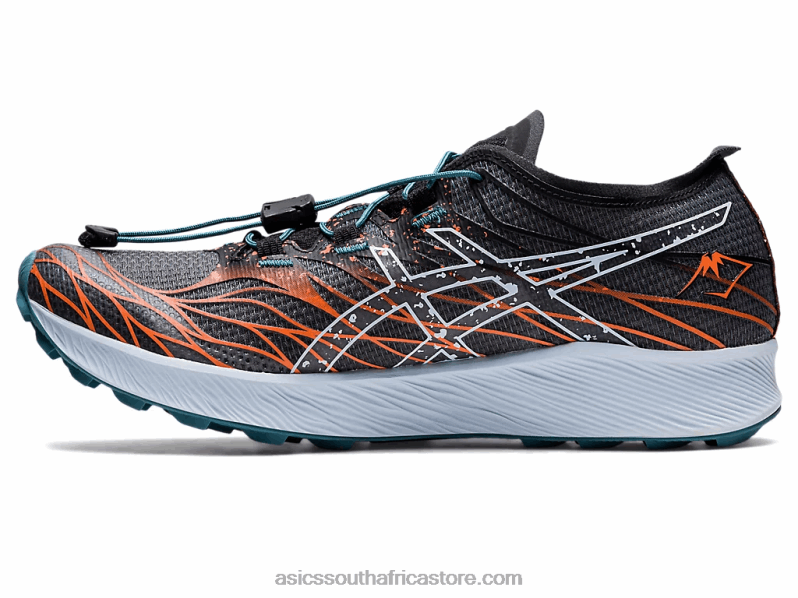 Women Asics Fujispeed LH4X02906 Black/Nova Orange