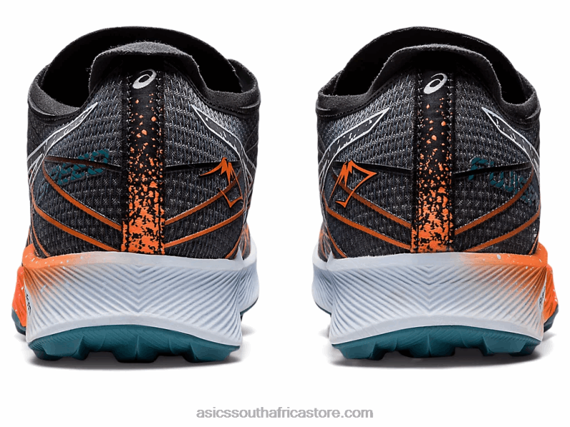 Women Asics Fujispeed LH4X02906 Black/Nova Orange