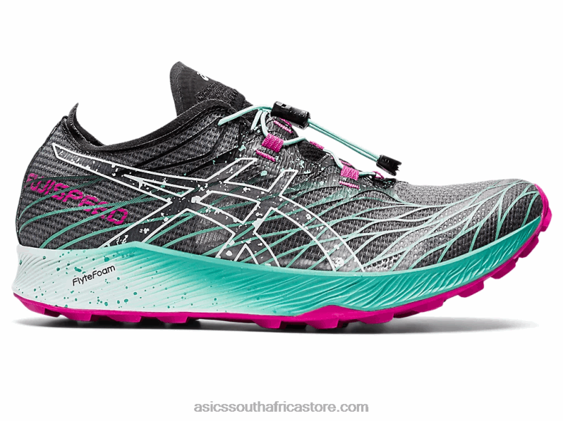 Women Asics Fujispeed LH4X03102 Black/Soothing Sea