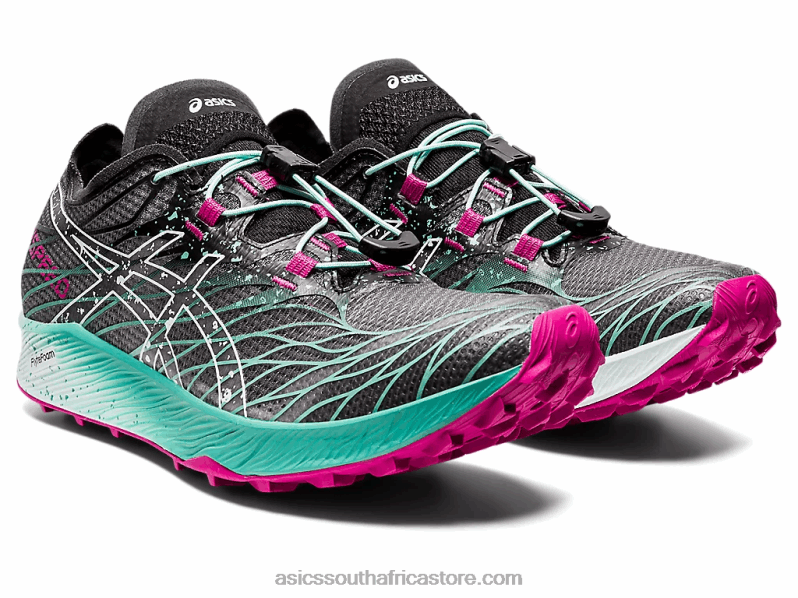 Women Asics Fujispeed LH4X03102 Black/Soothing Sea