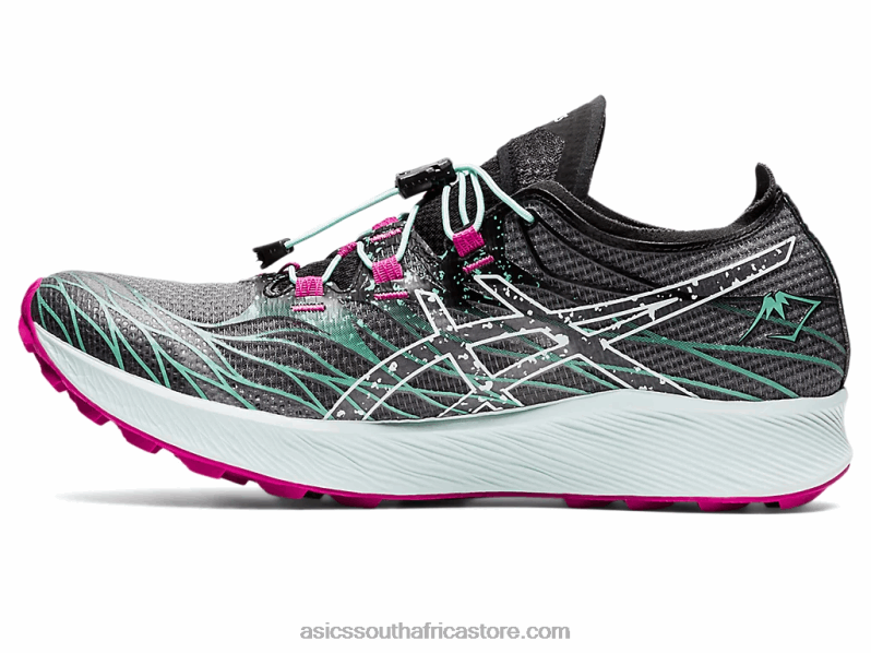 Women Asics Fujispeed LH4X03102 Black/Soothing Sea