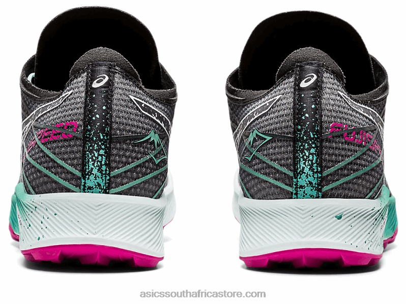 Women Asics Fujispeed LH4X03102 Black/Soothing Sea