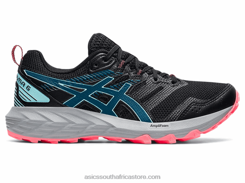 Women Asics Gel-Sonoma 6 LH4X03748 Black/Deep Sea Teal