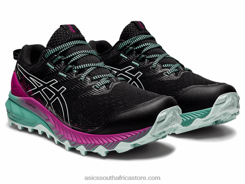 Women Asics Gel-Trabuco 10 Gtx LH4X03114 Black/Soothing Sea