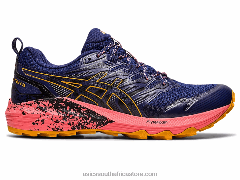 Women Asics Gel-Trabuco Terra LH4X02636 Indigo Blue/Sandstorm