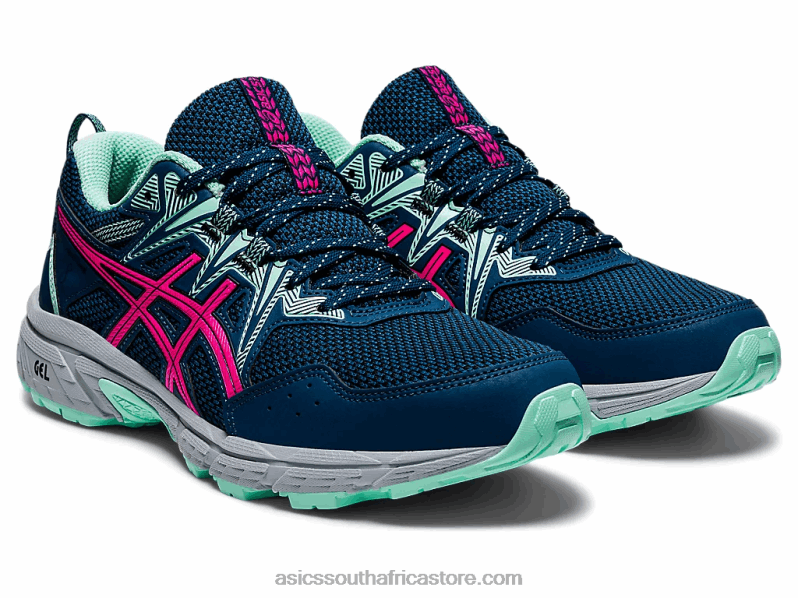 Women Asics Gel-Venture 8(D) LH4X03559 Mako Blue/Pink Glo