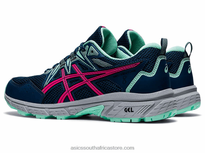 Women Asics Gel-Venture 8(D) LH4X03559 Mako Blue/Pink Glo