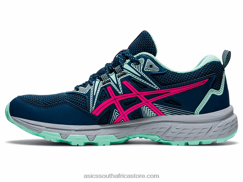 Women Asics Gel-Venture 8(D) LH4X03559 Mako Blue/Pink Glo