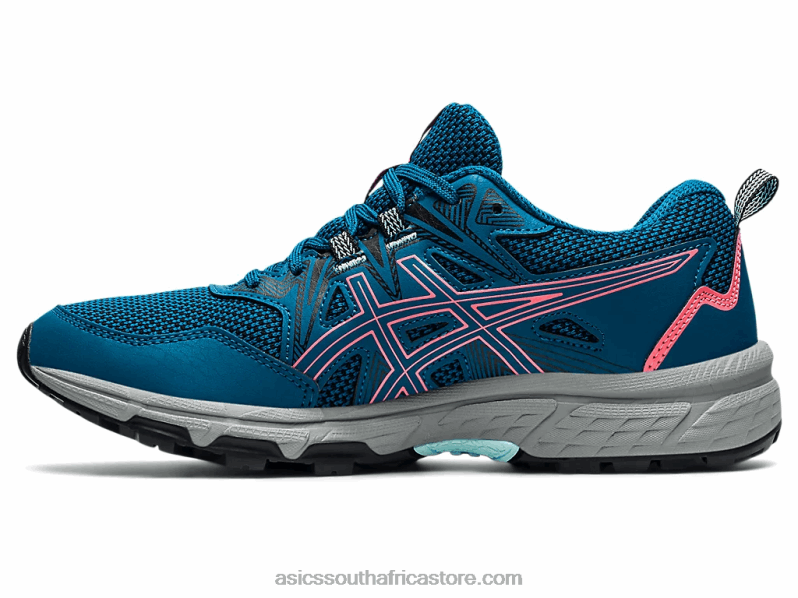 Women Asics Gel-Venture 8 LH4X03612 Deep Sea Teal/Blazing Coral