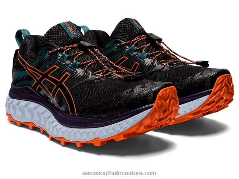 Women Asics Trabuco Max LH4X02882 Black/Nova Orange